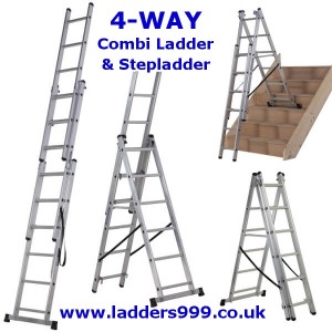 4-WAY Combi Ladder & Stepladder
