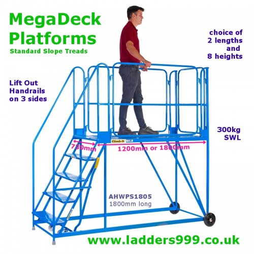 MegaDeck Platforms 1200mm & 1800mm x 730mm