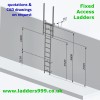 Vertical Fixed Ladder CAD drawing