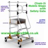 Climb-It Mobile Steps with Safety Gate CAW504