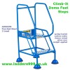 Climb-It DOME FEET Mobile Steps - Punched Steel treads