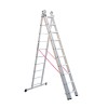Ascend EN131 Triple Section Extension Ladder 3x9 Rung 6.5m