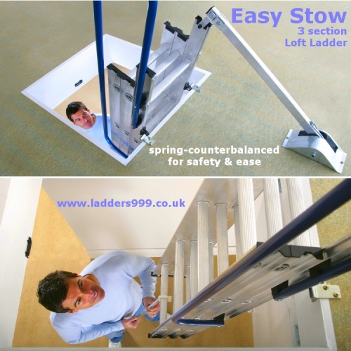 EASY STOW 3 section Loft Ladder ("Hideaway") 