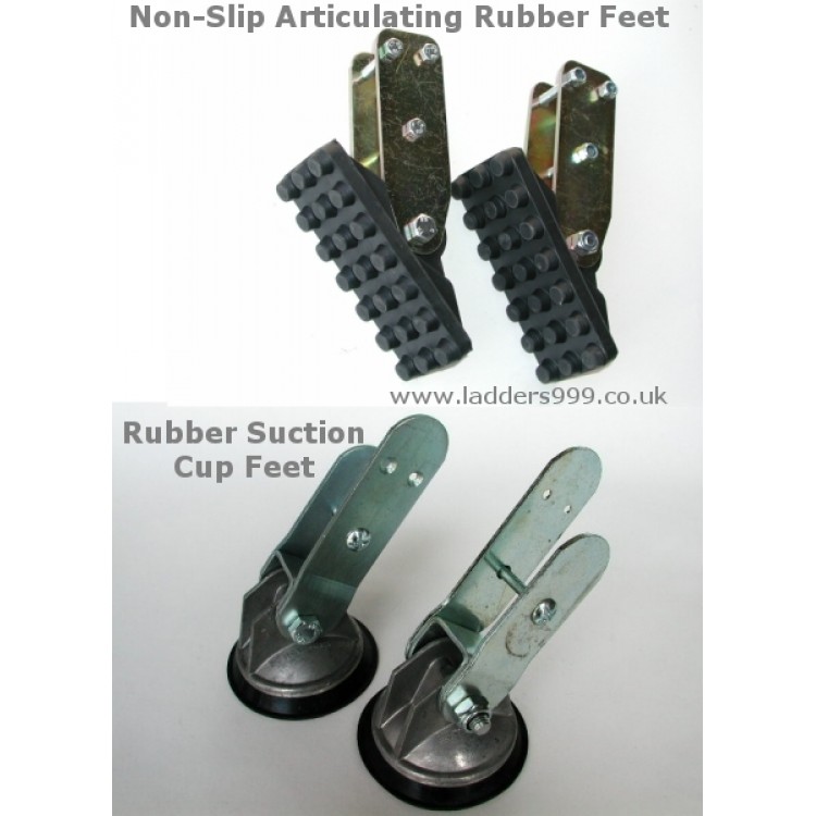 ONLY Replacement Rubber Cups for Ladder Safety Rubber Suction Feet Pair 