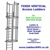 Fixed Vertical Ladders for Roof Access or Internal Platforms