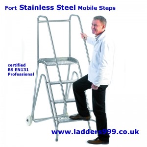 Fort STAINLESS Steel Mobile Safety Steps