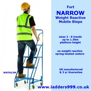 Fort NARROW Weight Reactive Mobile Safety Steps 