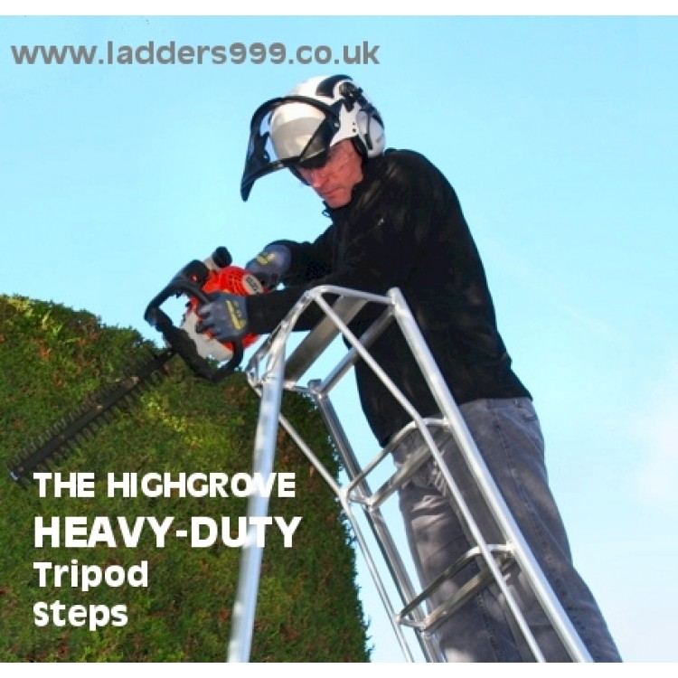 Tripod Ladders & Tripod Steps for safer garden work hedge trimming and ...