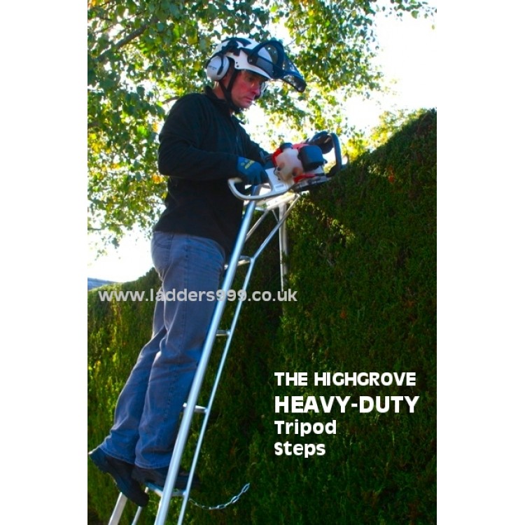 Tripod Ladders & Tripod Steps for safer garden work hedge trimming and ...