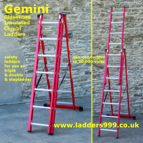 Gemini Glassfibre Safety GRP Combi Ladders