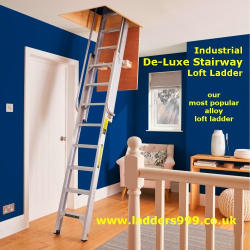 Industrial DE-LUXE STAIRWAY Loft Ladder