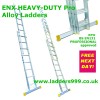 ENX Heavy Duty EN131 Professional Alloy Ladder 