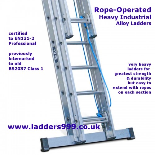 Rope-Operated Heavy Industrial Ladders NHT340