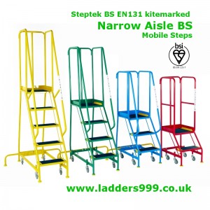 Steptek BS Narrow Aisle Mobile Safety Steps 