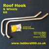 Roof Hook and Wheels Kit turns you ladder into a Roof Ladder - easily, quickly, cheaply!