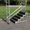 Domestic Aluminium Scaffold Tower on stairs Domestic Aluminium Scaffold Tower on stairs