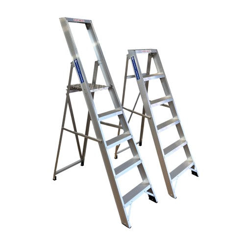 Heavy Industrial Aluminium Professional Stepladders 