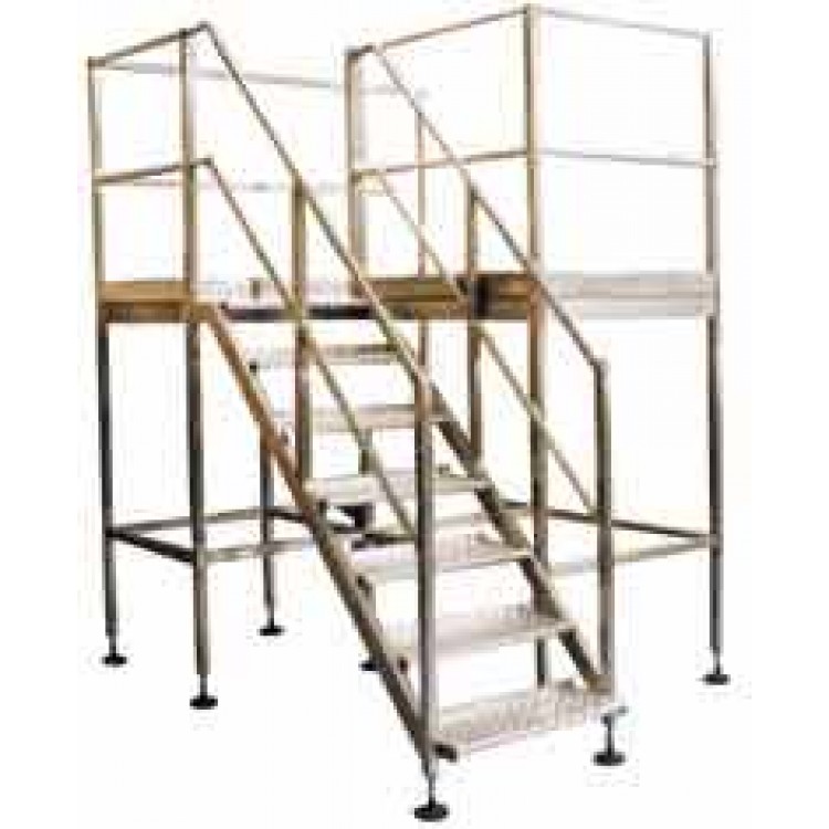 Stainless Steel Shelving with Rivets | Platforms and Ladders