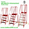 Steptek BS EN131 kitemarked Premier Commercial Mobile Steps