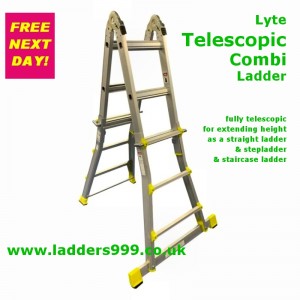 Lyte Telescopic Combi Ladder 4x3Rung