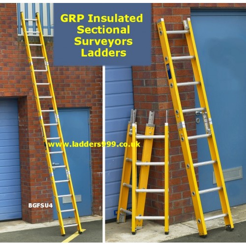 Glassfibre Insulated Sectional SURVEYORS Ladders