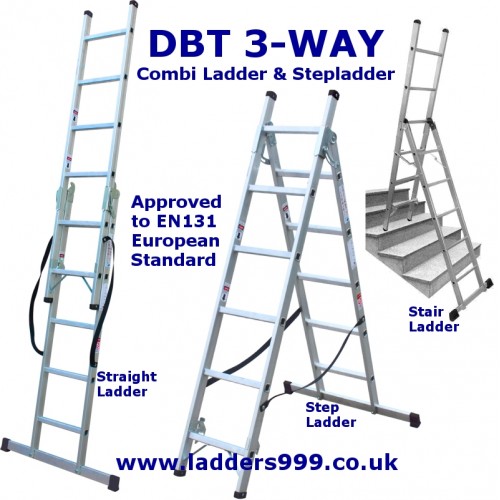 DBT 3-WAY Trade & Industrial Ladder & Stepladder