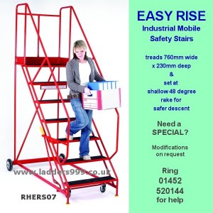 EASY RISE Steel Mobile Safety Stairs