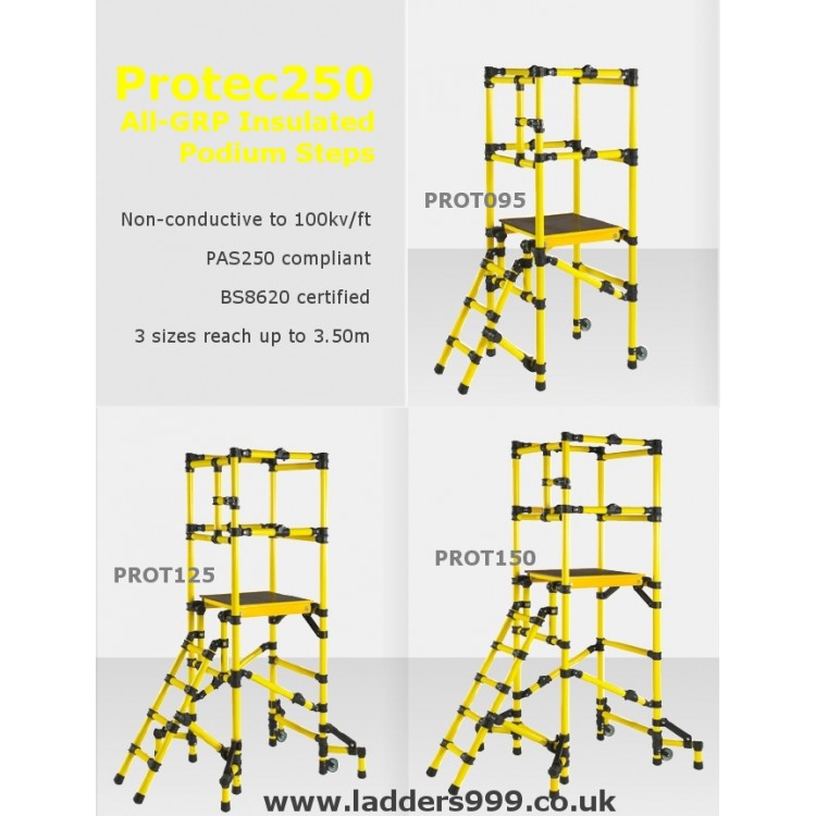 PROTEC250 AllGRP Insulated Safety Podium Steps by Ladders999