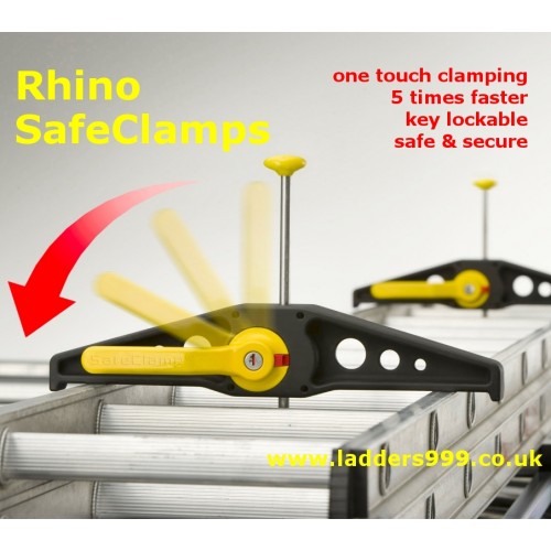 Rhino SAFECLAMPS - the fastest locking ladder clamps 