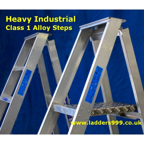 "HEAVY INDUSTRIAL" Class 1 Alloy Stepladders