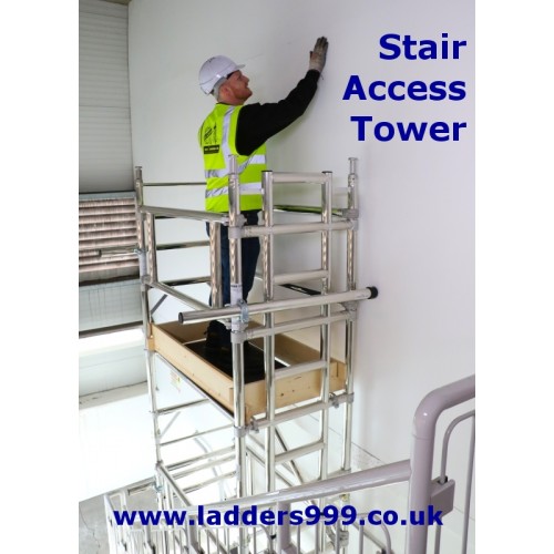 STAIR ACCESS TOWER Industrial Alloy Stairwell Scaffold