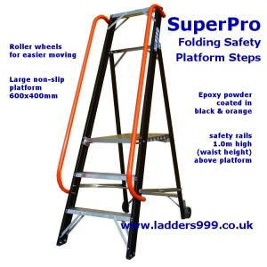 SuperPro Folding Safety Platform Steps
