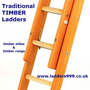 Traditional TIMBER Ladders 