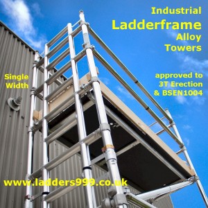 SINGLE Width 3T Ladderframe INDUSTRIAL Alloy Towers 2.5m long